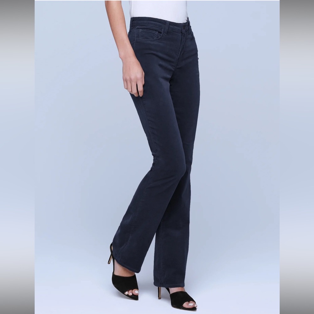l’agence Marty High Rise Velvet Flare Jeans - Picture 3 of 7